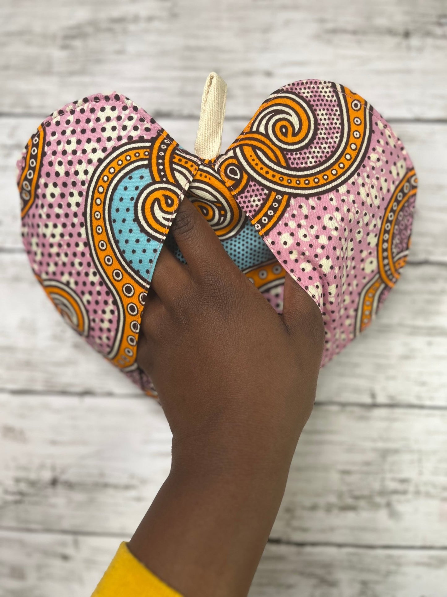 Cotton Heart Potholder - AmayiUK
