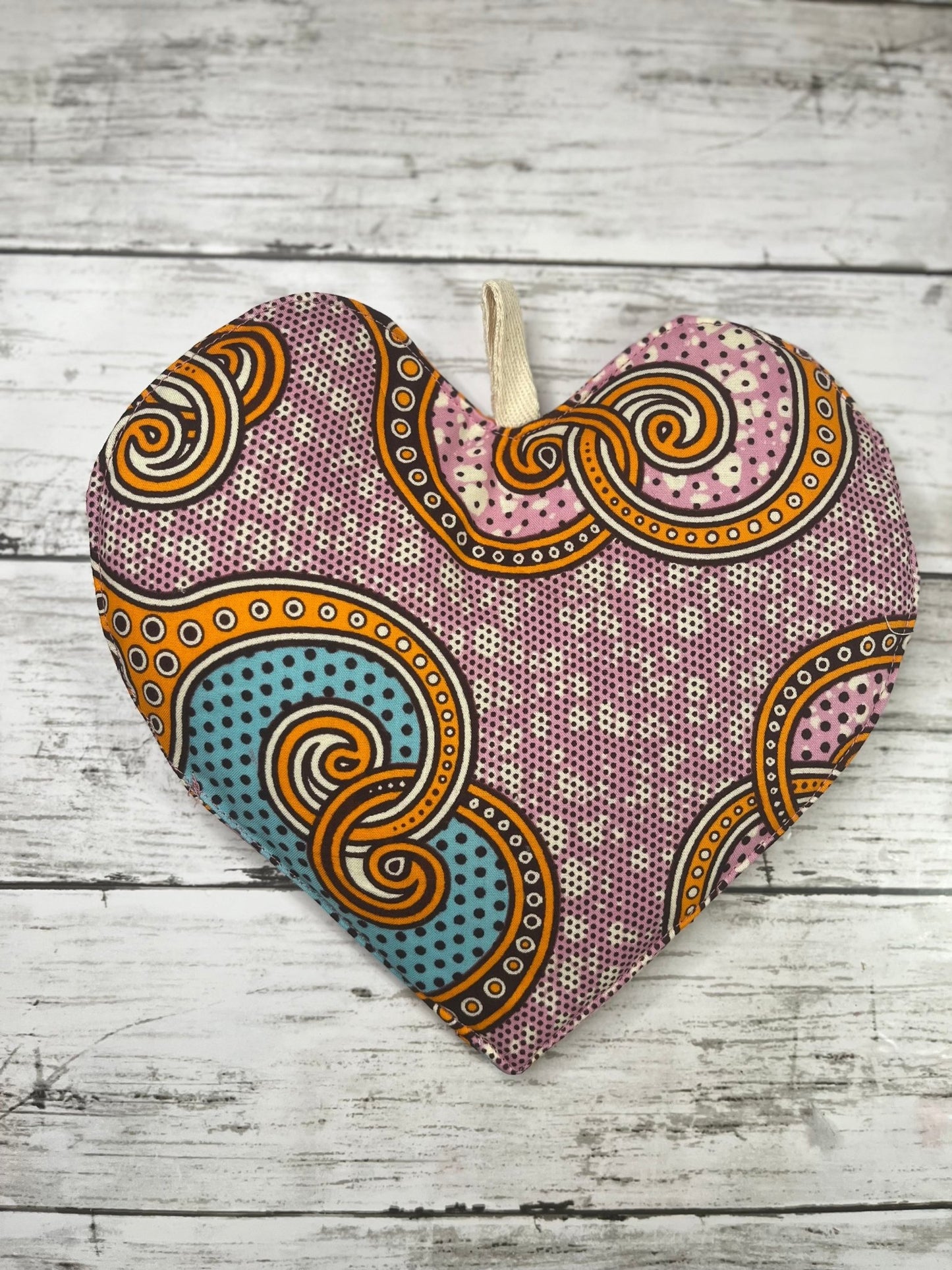 Cotton Heart Potholder - AmayiUK