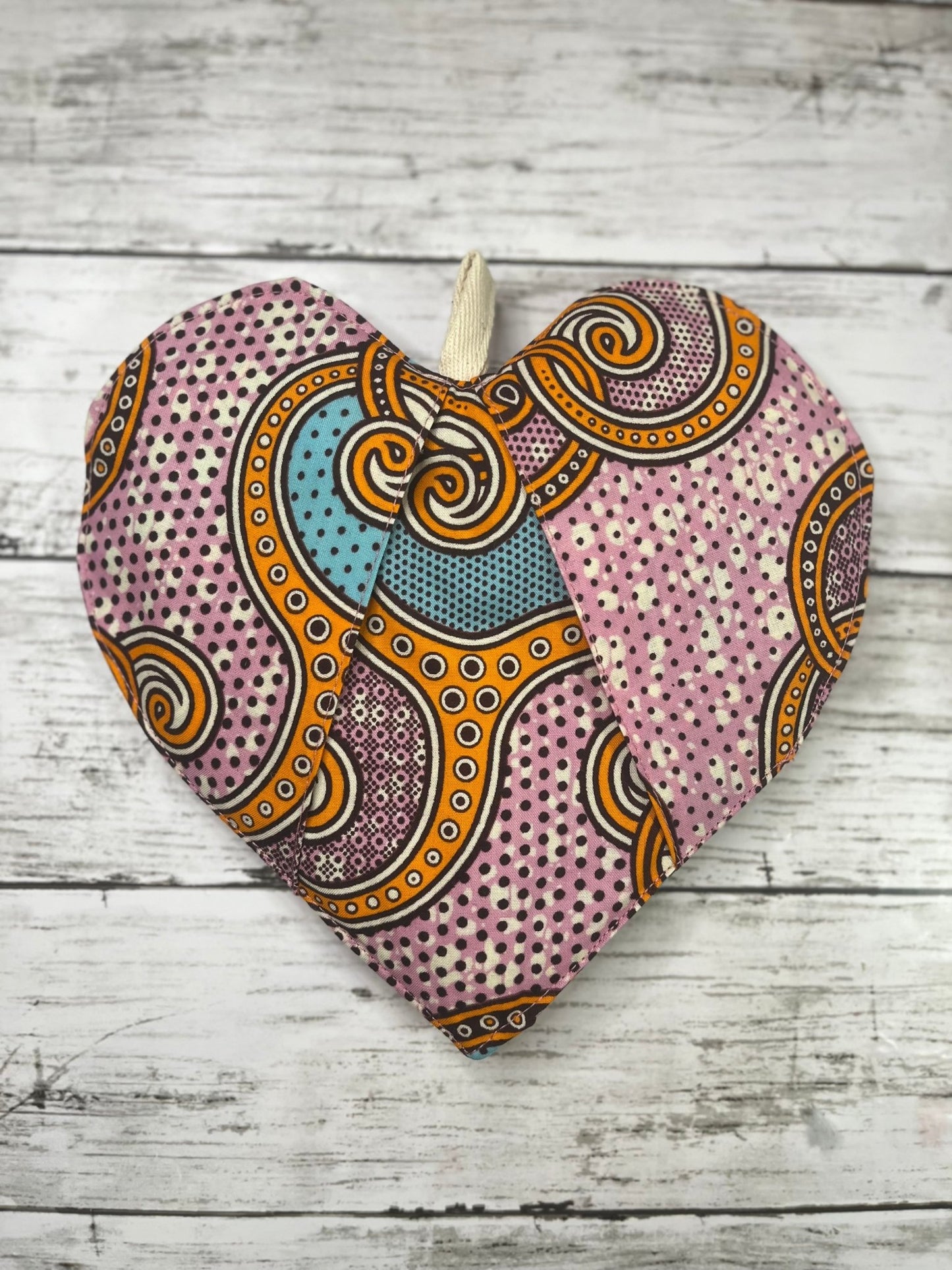 Cotton Heart Potholder - AmayiUK