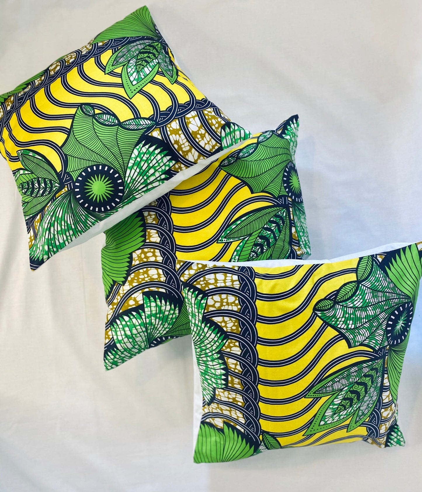 Cushion Cover Yellow/Green - AmayiUK