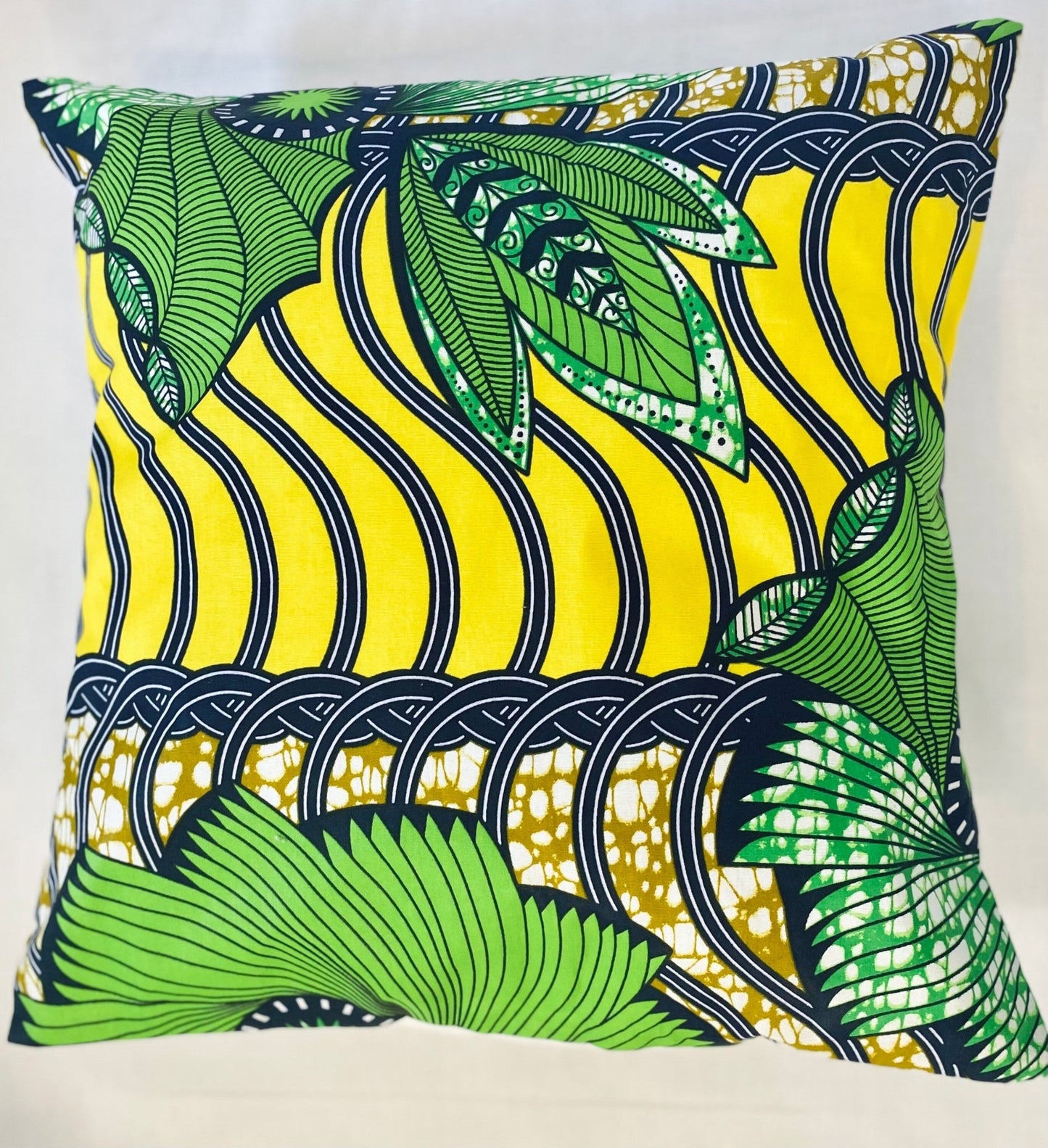 Cushion Cover Yellow/Green - AmayiUK