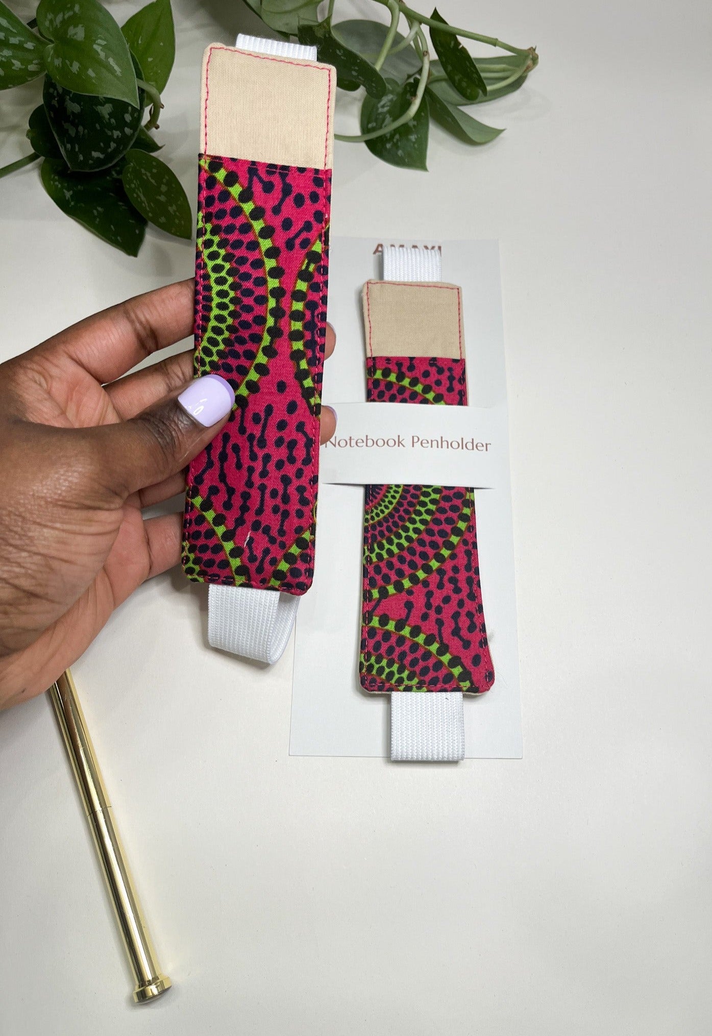 Pink Notebook Pen Holder (A5 Fit) - AmayiUK