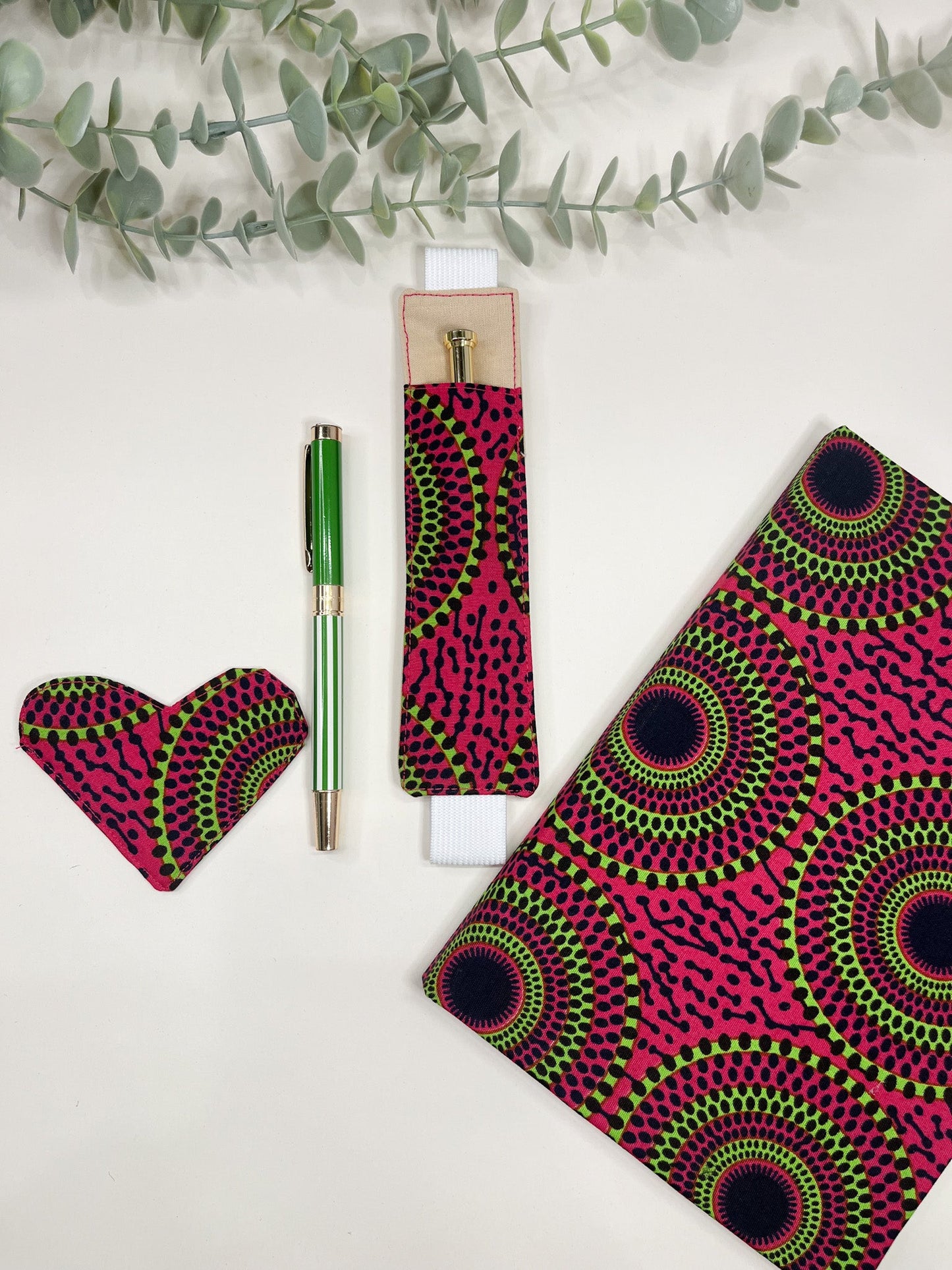 Pink Notebook Pen Holder (A5 Fit) - AmayiUK