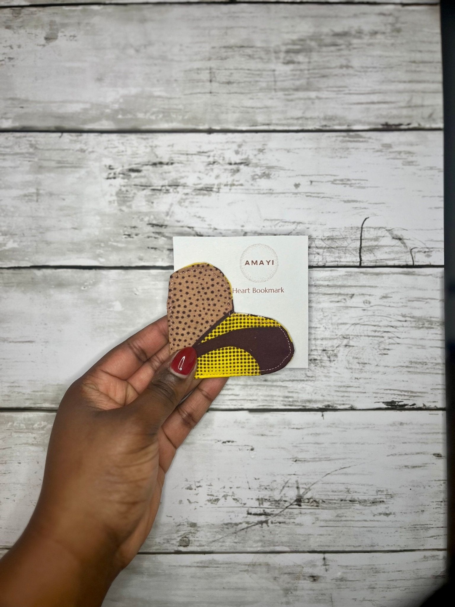African Print Notebook Gift Set | Candyfloss Print| Notebook Pen Holder | Fabric Heart Bookmark - AmayiUK