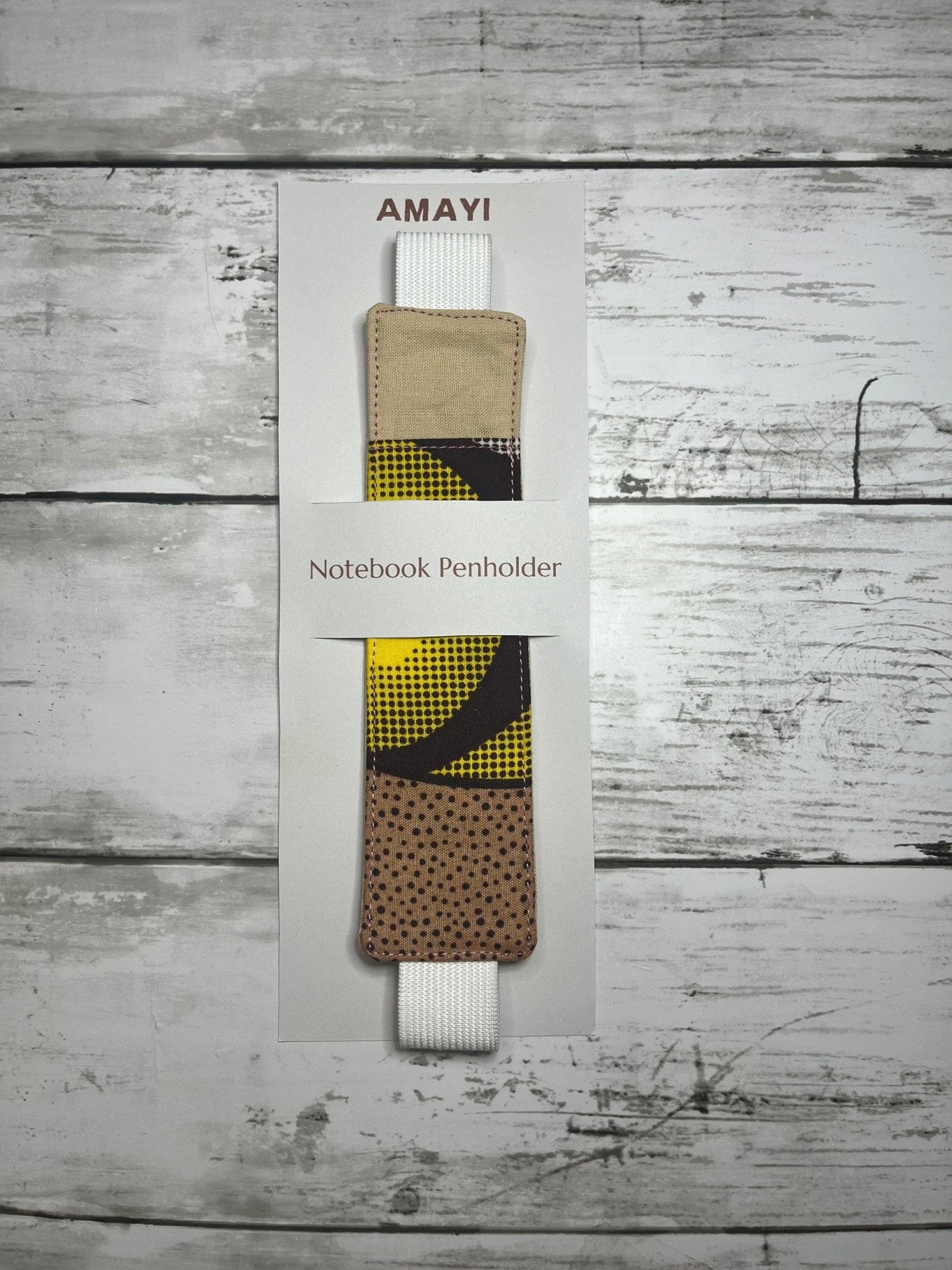 African Print Notebook Gift Set | Candyfloss Print| Notebook Pen Holder | Fabric Heart Bookmark - AmayiUK
