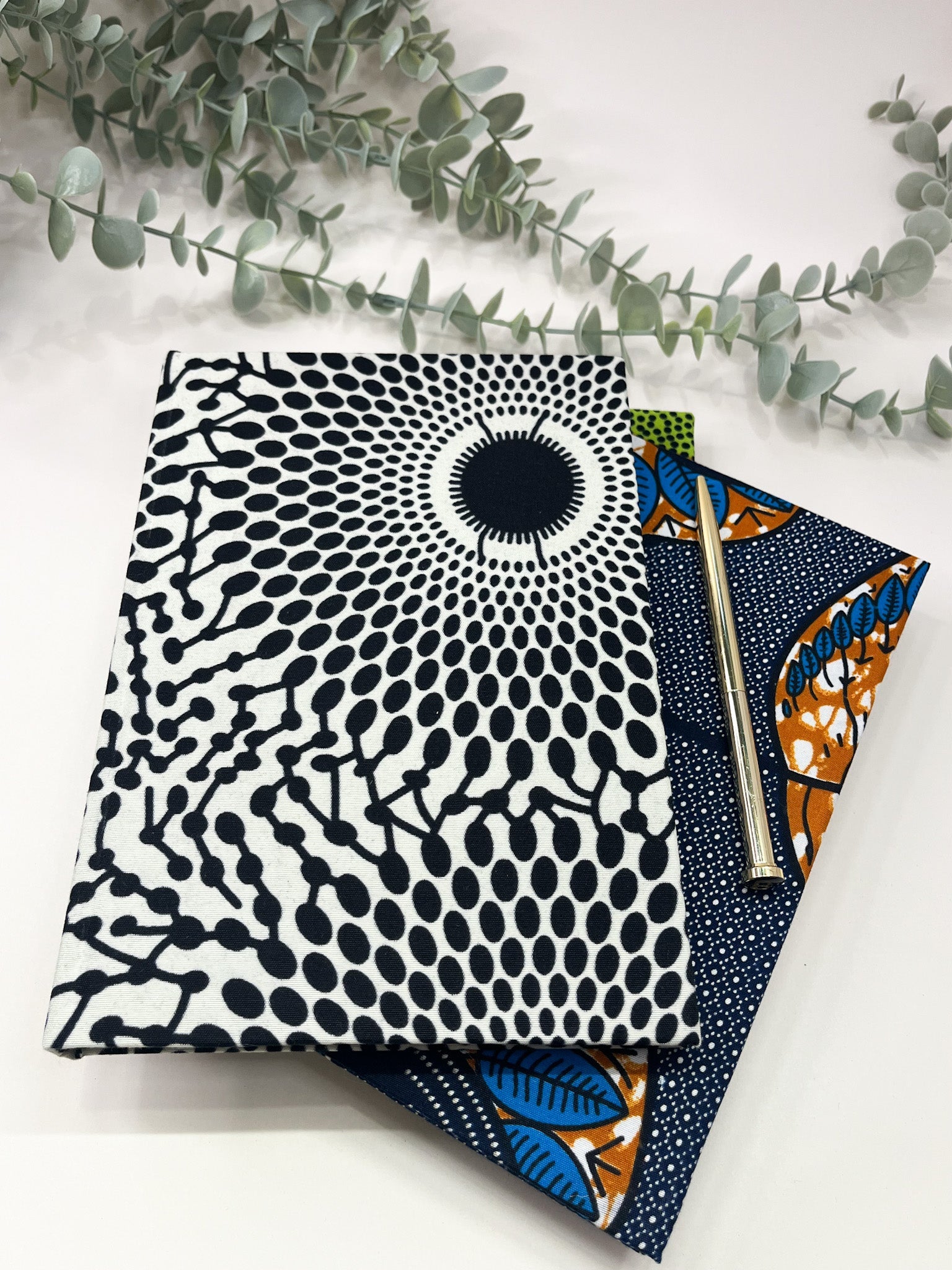 Black and White Print A5 Notebook - AmayiUK