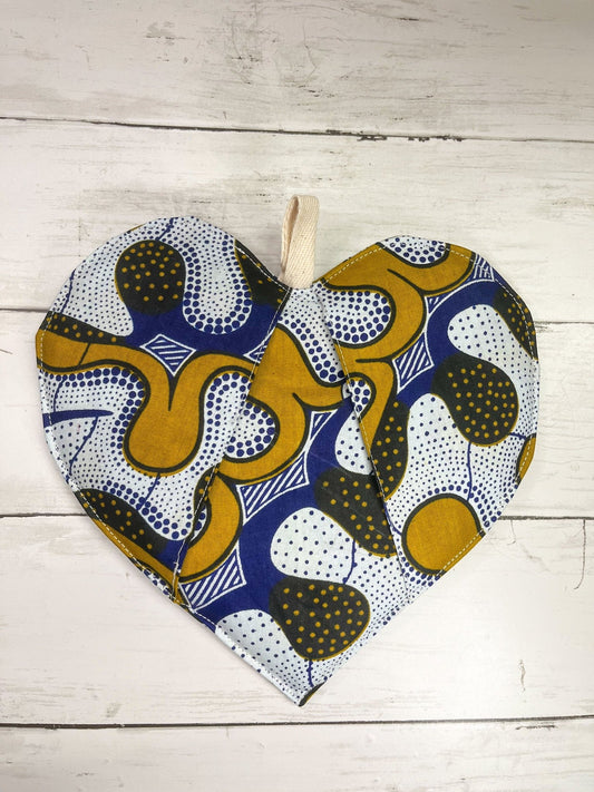 Cotton Heart Potholder - AmayiUK