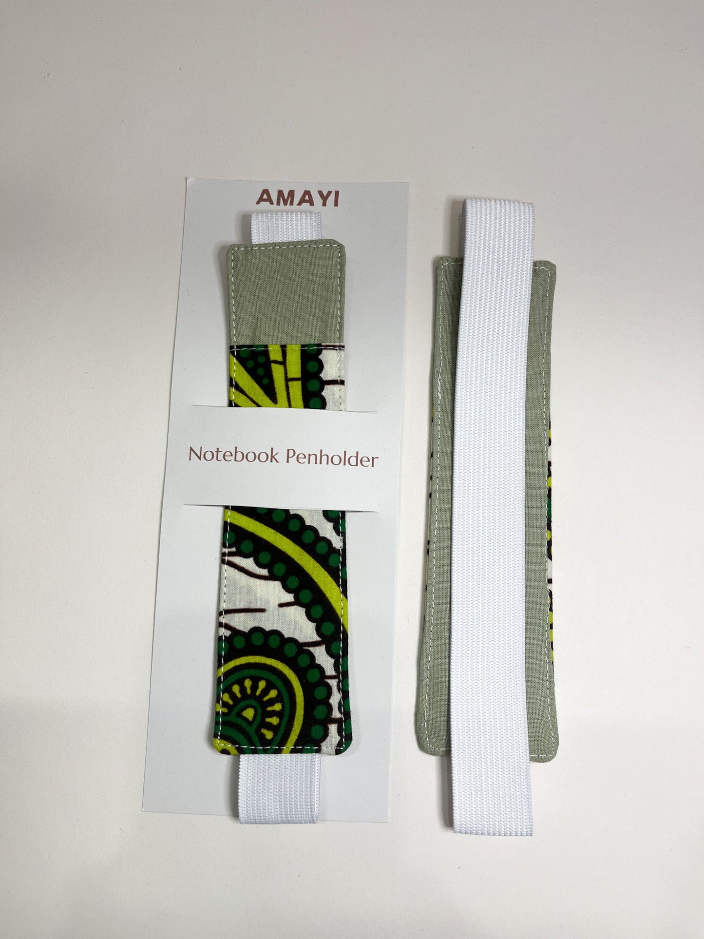 Green Notebook Pen Holder (A5 Fit) - AmayiUK