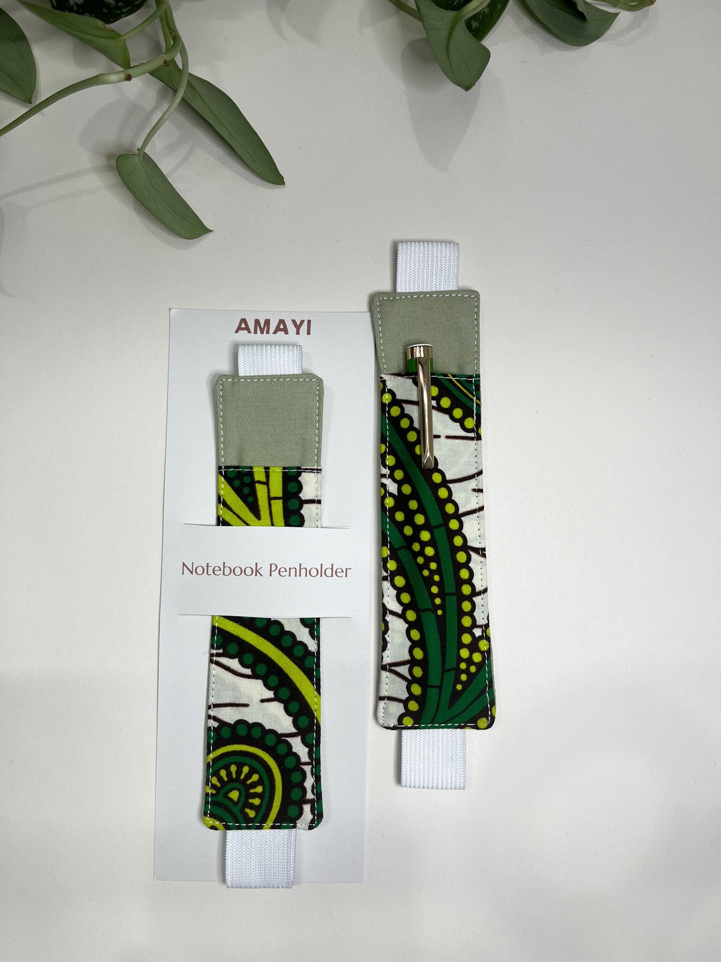 Green Notebook Pen Holder (A5 Fit) - AmayiUK