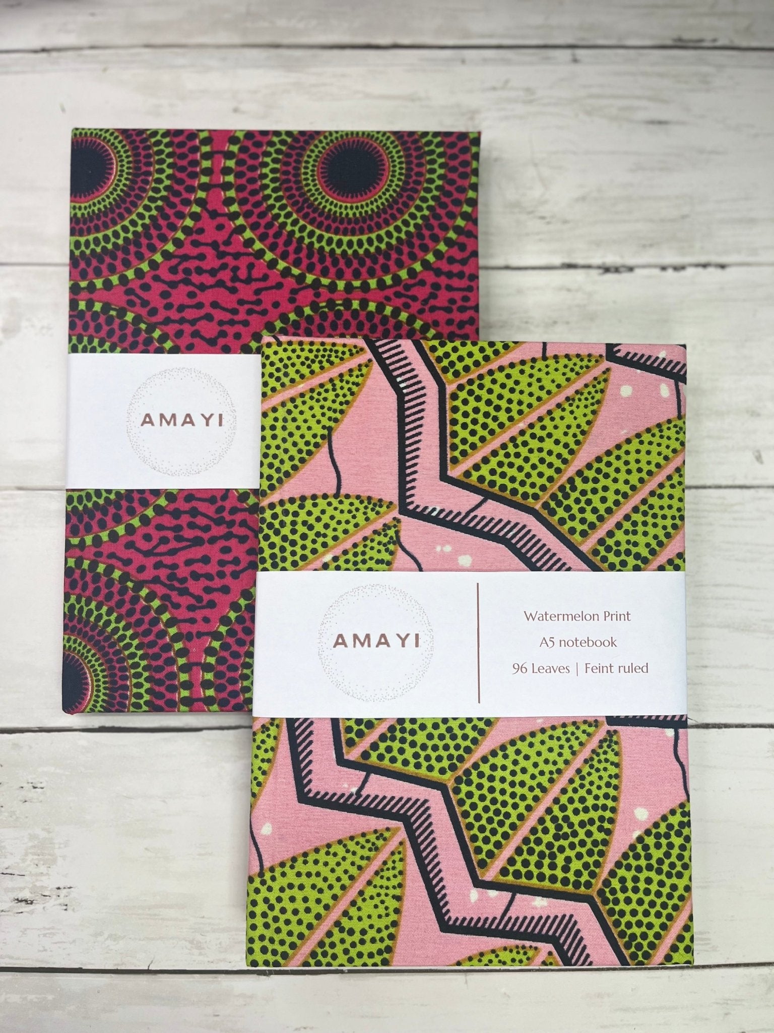 Hot Pink Print Notebook Gift Set - AmayiUK