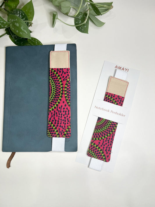 Pink Notebook Pen Holder (A5 Fit) - AmayiUK