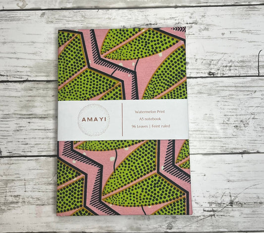Watermelon Print A5 Notebook - AmayiUK